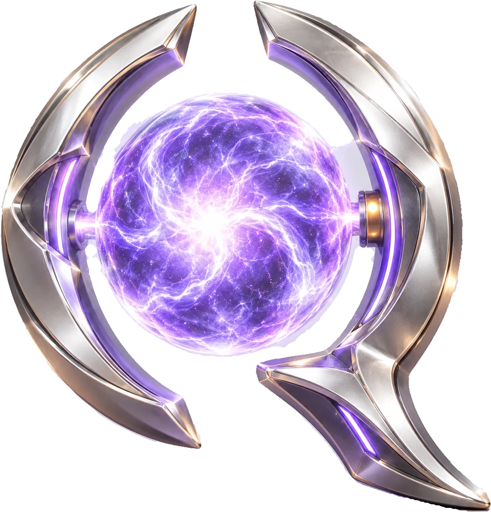 Quantum energy emblem from Quantara Frontier